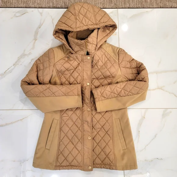 Ellen Tracy Quilted Hooded Jacket - Picture 11 of 13